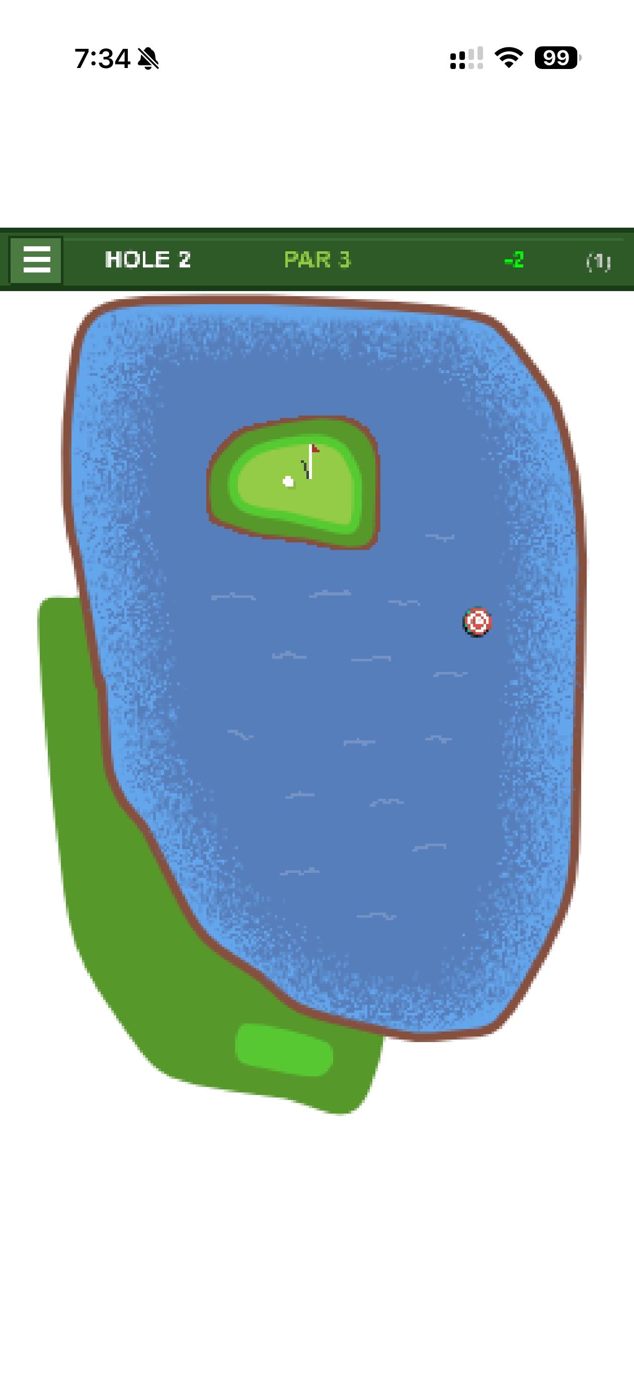 Lakeside Links Hole 2 layout