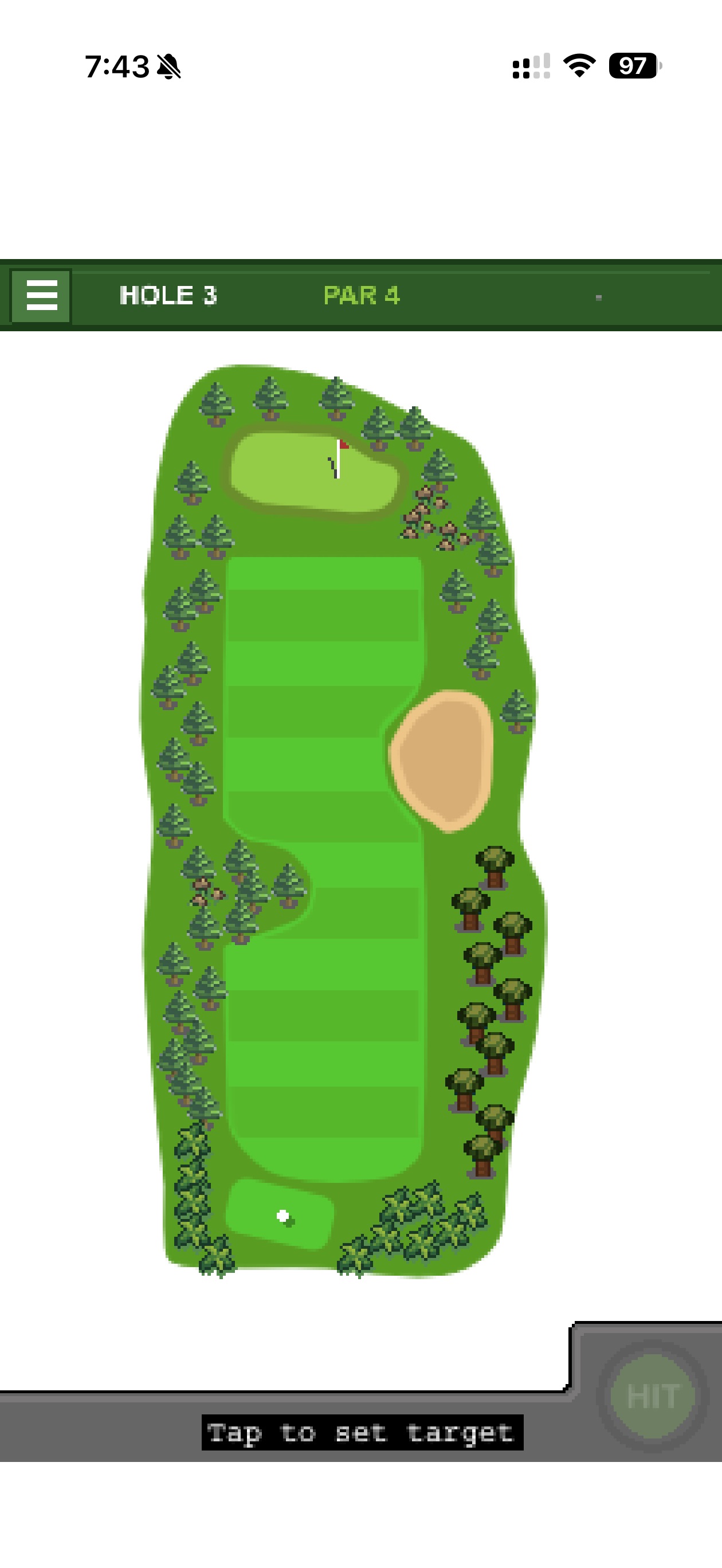Lakeside Links Hole 3 layout