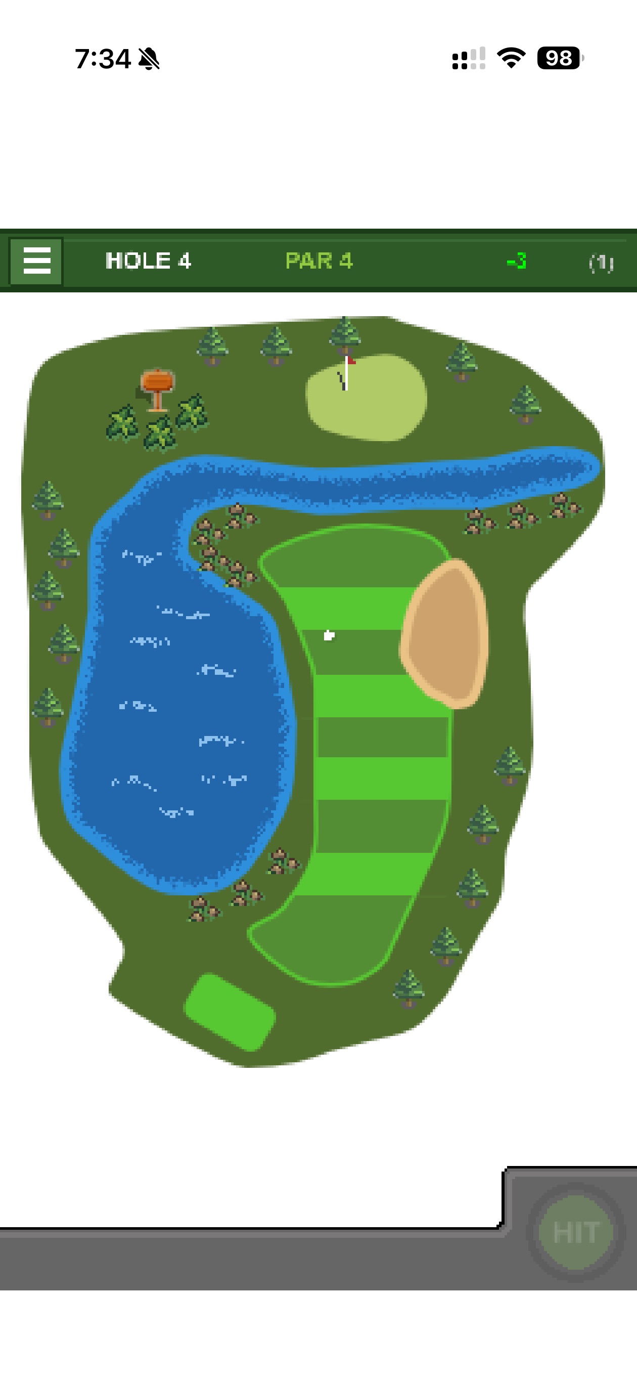 Lakeside Links Hole 4 layout