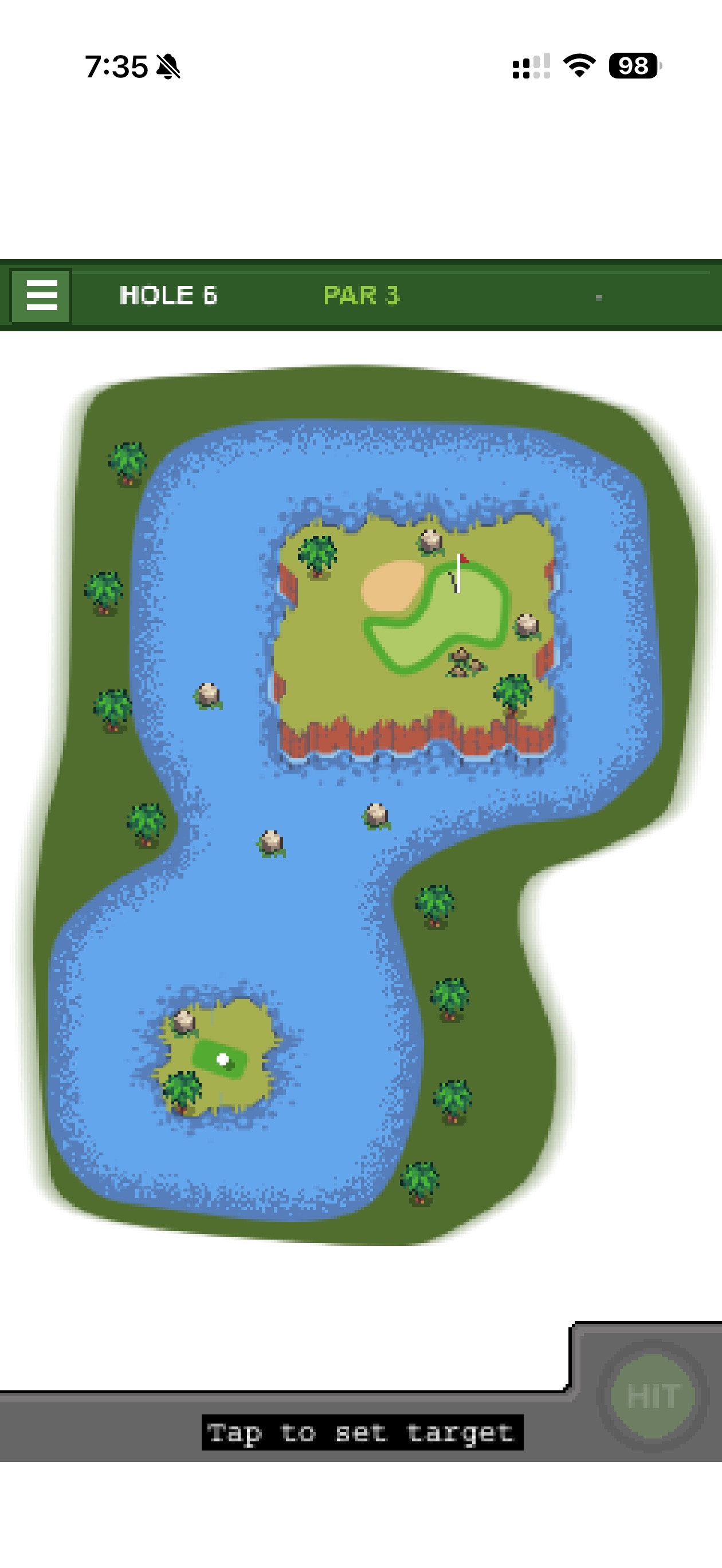 Lakeside Links Hole 6 layout