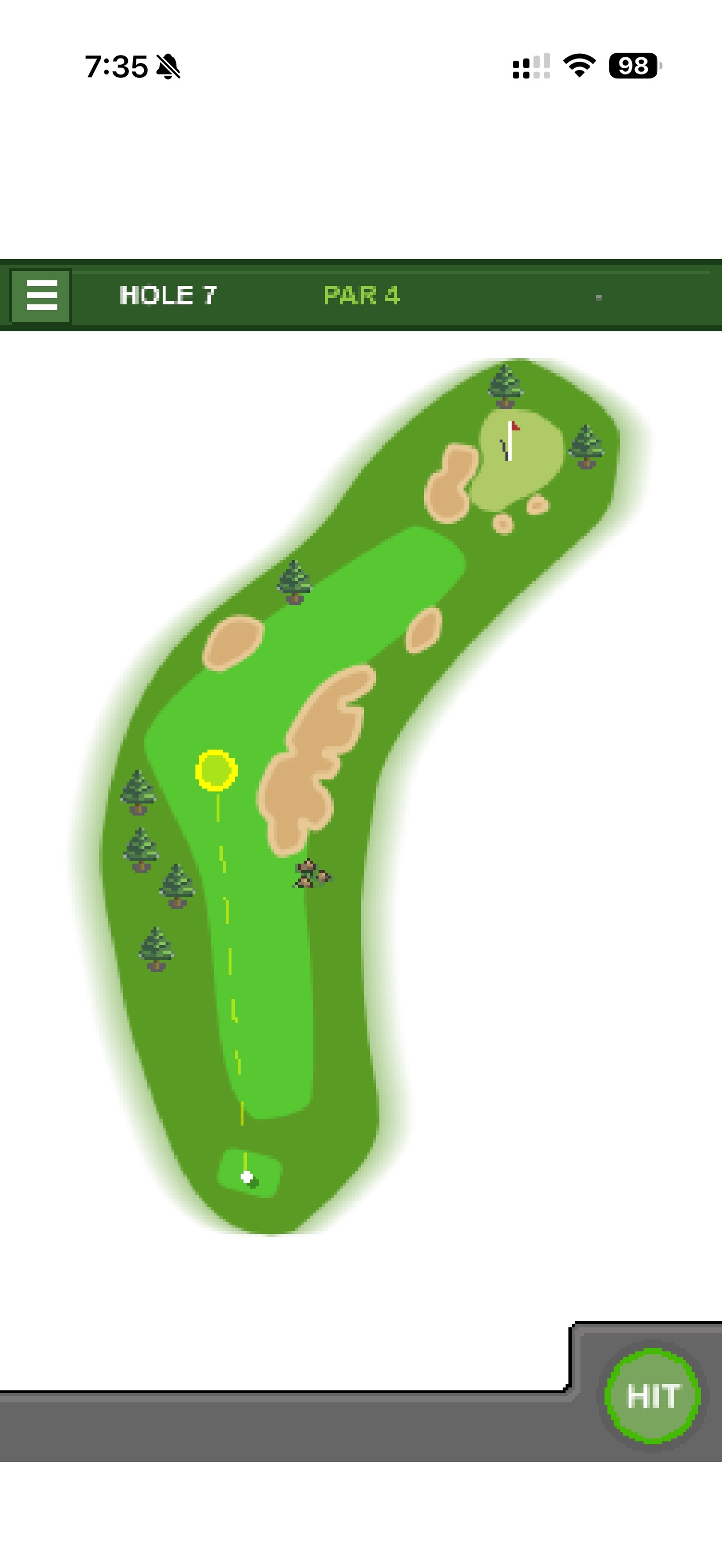 Lakeside Links Hole 7 layout