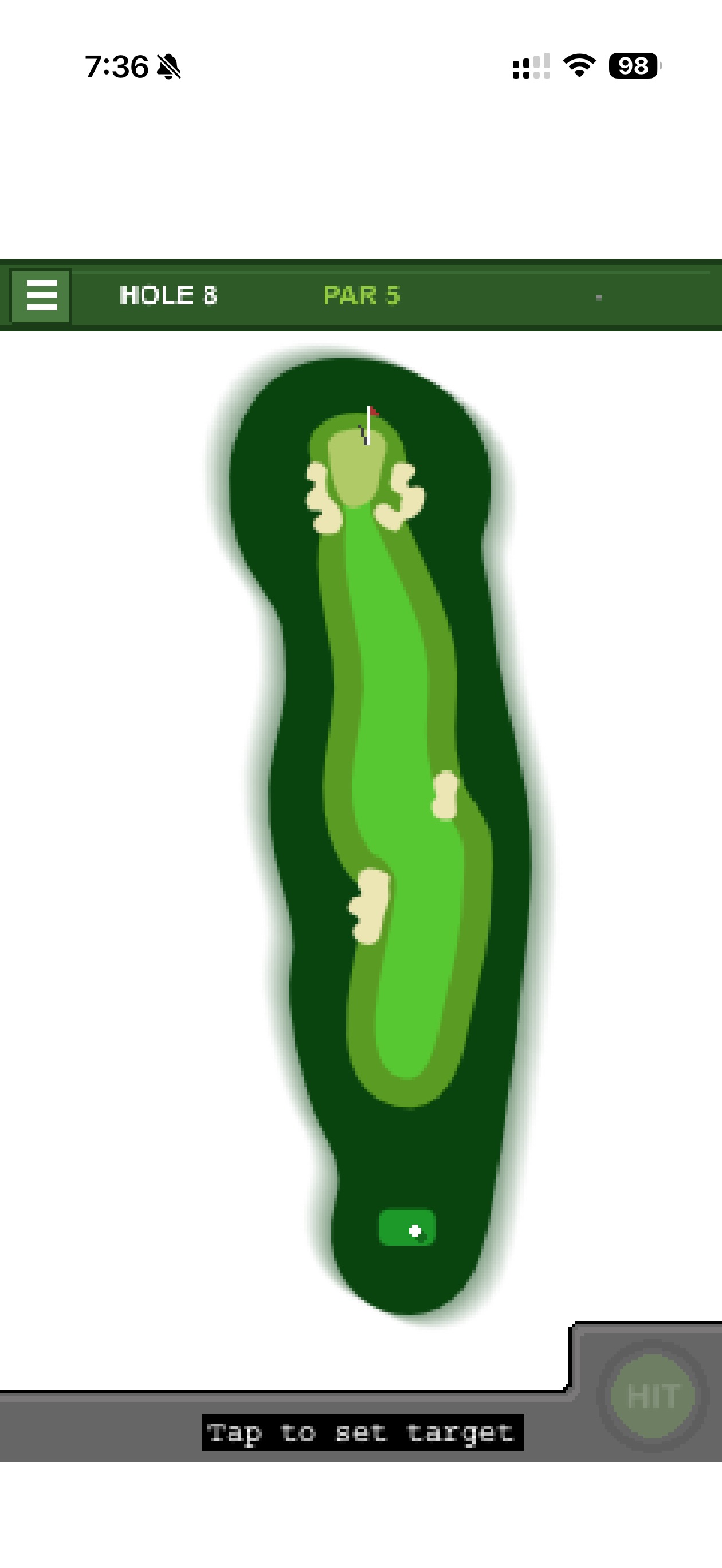 Lakeside Links Hole 8 layout