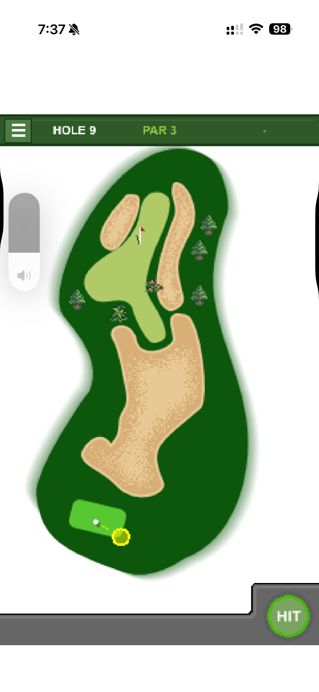 Lakeside Links Hole 9 layout
