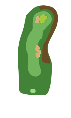 Georgia Greens Hole 1 layout