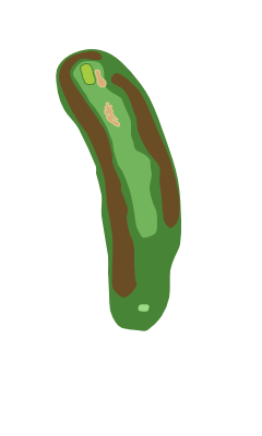 Georgia Greens Hole 10 layout