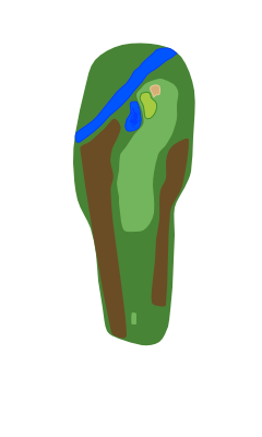 Georgia Greens Hole 11 layout