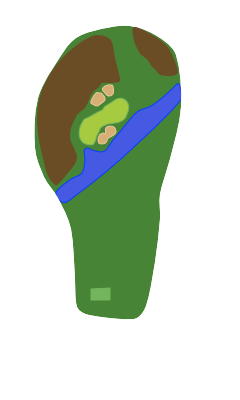 Georgia Greens Hole 12 layout