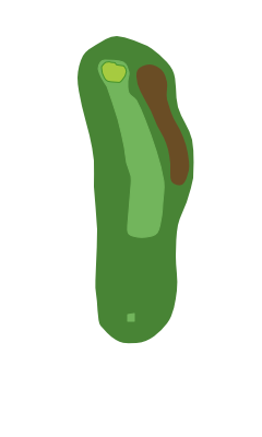 Georgia Greens Hole 14 layout