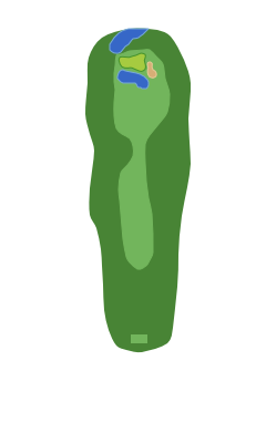 Georgia Greens Hole 15 layout