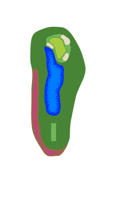 Georgia Greens Hole 16 layout