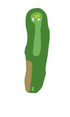 Georgia Greens Hole 17 layout