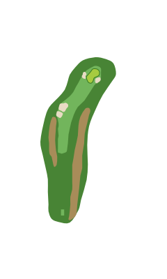 Georgia Greens Hole 18 layout