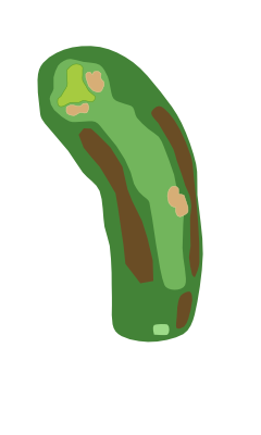 Georgia Greens Hole 2 layout