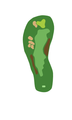 Georgia Greens Hole 3 layout