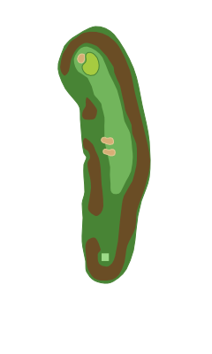Georgia Greens Hole 5 layout