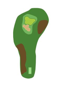 Georgia Greens Hole 6 layout