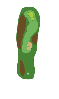 Georgia Greens Hole 8 layout