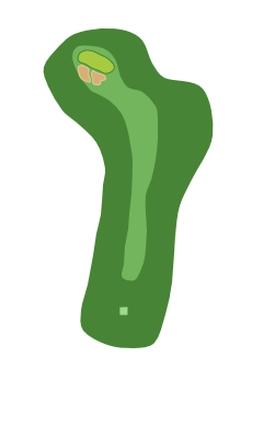 Georgia Greens Hole 9 layout