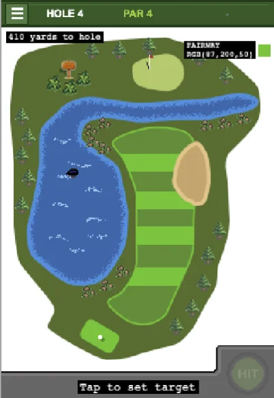Hole 4 - Par 4 Water Hazard