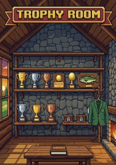 Trophy Room with Achievements